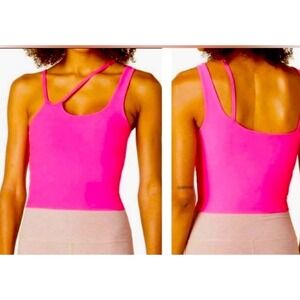 EUC BEYOND YOGA Shapeshifter Asymmetric Crop Tank Pink L